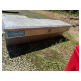 Small diamond plate tool box.  It is locked