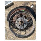 Vintage car wheels