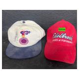2- Vintage NASCAR autograph ball caps