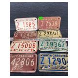 8- SC motorcycle license plates