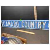 Vintage style Camaro sign
