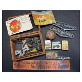 Harley emblems, lighters, and other
