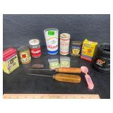 Lot of vintage advertising items
