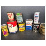 Vintage oil can lot