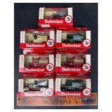 7 vintage Budweiser cars