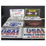 8- vintage Car dealership tags