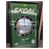 NOS SKOAL ADVERTISING CLOCK