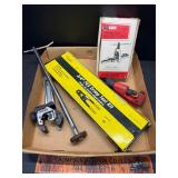 Pex crimp, flaring tool, pipe cutters