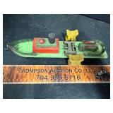 Antique wood boat toy