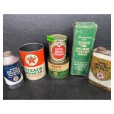 Vintage Texaco advertising can lot