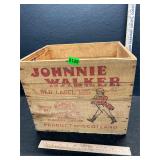 Original Johnny Walker advertising box