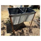 Antique double washtub