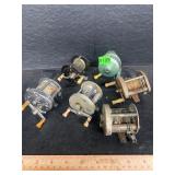 Vintage fishing reel lot