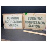 2- NOS  forestry signs