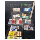 Vintage NASCAR ticket stub lot