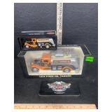 Vintage style Harley Davidson oil tankers