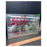 Vintage Strohs Beer mirror