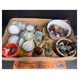 Zinc lids, door knobs m, bottle caps and other