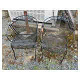 2 Metal Chairs