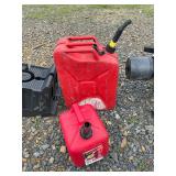 1 Metal Gas Can 1 Plastic