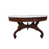 Marble top coffee table 34*22*18 tall