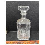 Heavy glass decanter