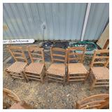5 Wooden Chairs