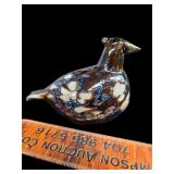 Oiva Toikka Ruffed Grouse glass bird signed
