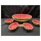 5 watermelon bowls