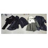 Box of coats and others