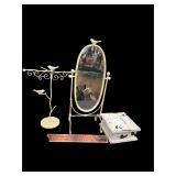 Mirror jewelry hanger and box