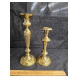 Brass candle stands