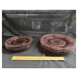Tiara Sandwich amethyst glass plates