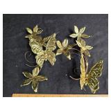Brass butterfly wall hangings