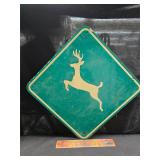 Rudolph crossing metal sign