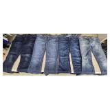 4 pairs of jeans