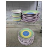 Rainbow collection stoneware