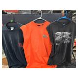 3 Harley shirts