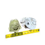 Concrete frogs