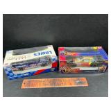 2 die cast cars