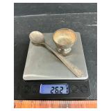 Sterling silver spoon and bowl 26.24 grams