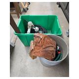 Tote, bucket and contents