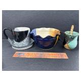 Handmade pottery pieces