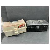 2 tackle boxes and contents