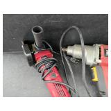 Working impact wrench and grinder