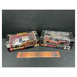 2 die cast cars
