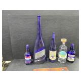 Blue and other bottles