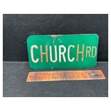 Metal sign