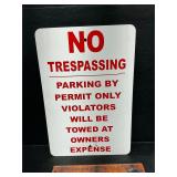 Metal sign