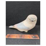Hand carved wood Owl